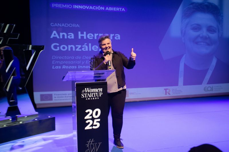 Ana Herrera, de Las Rozas Innova, premiada en los Women Startup Awards por su impulso a la innovación abierta